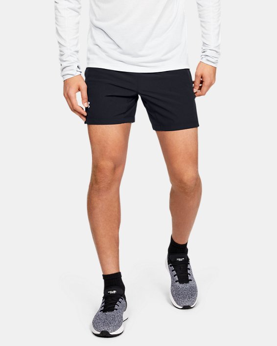 Men's UA Speedpocket Linerless 7'' Shorts in Black image number 0
